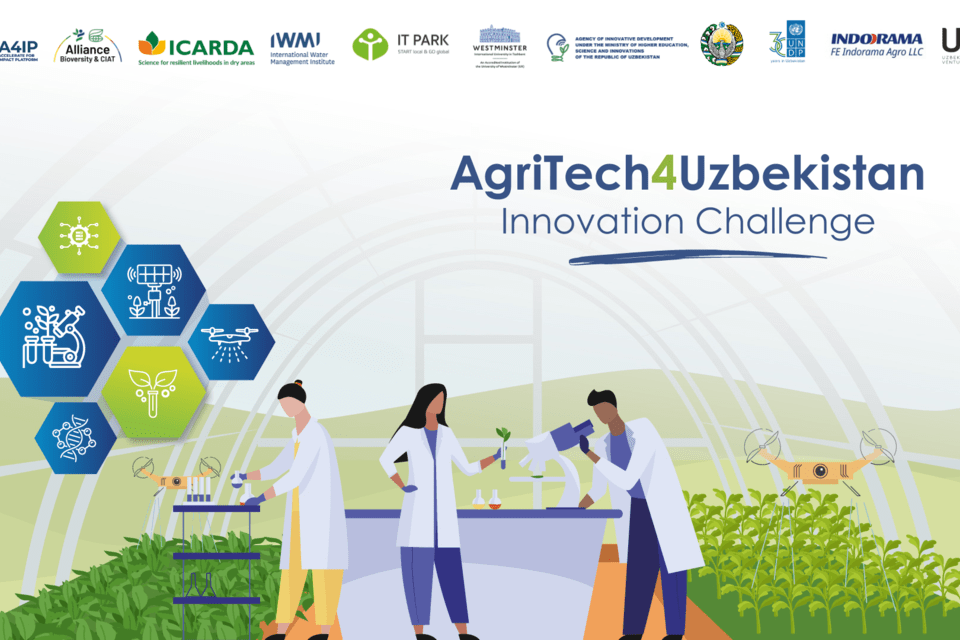 AgriTech Uzbekistan Innovation challenge information poster