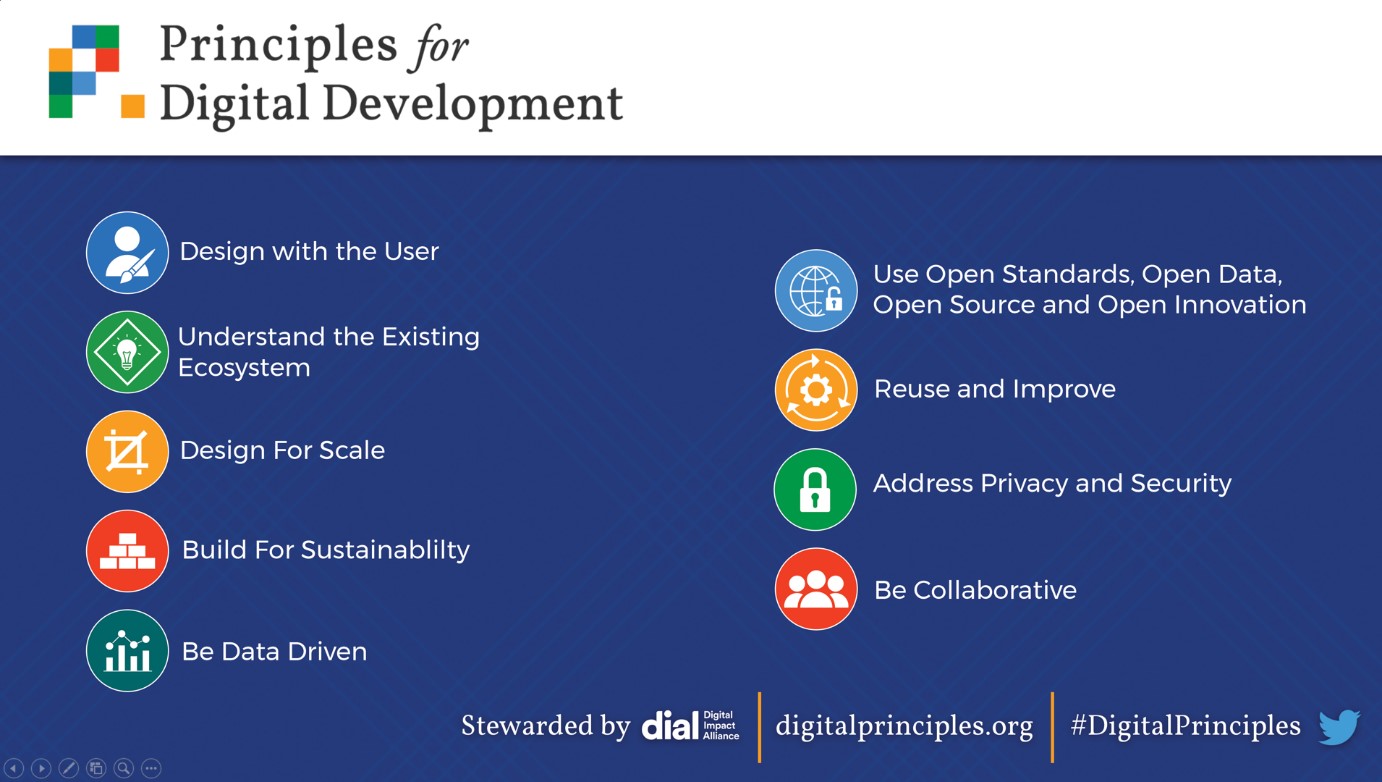 The principales for digital development