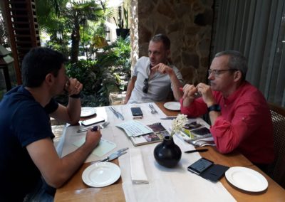 From left to right: Jacobo Arango, Stefan Burkart, Rein van der Hoek. Photo: J Waldock (CIAT)