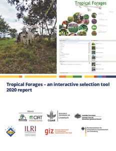 Tropical Forages – an interactive selection tool. 2020 Report.