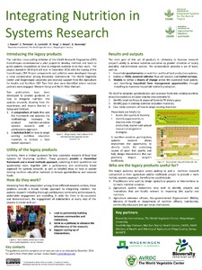 Integrating nutrition in systems research