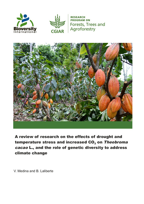 A review of research on the effects of drought and temperature stress and increased CO2 on Theobroma cacao L., and the role of genetic diversity to address climate change