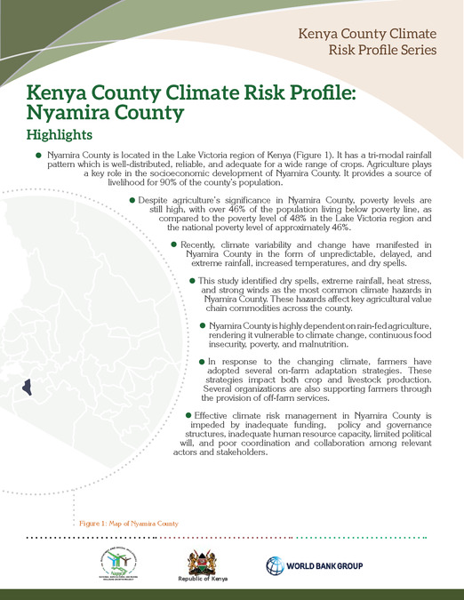 Kenya County Climate Risk Profile: Nyamira County