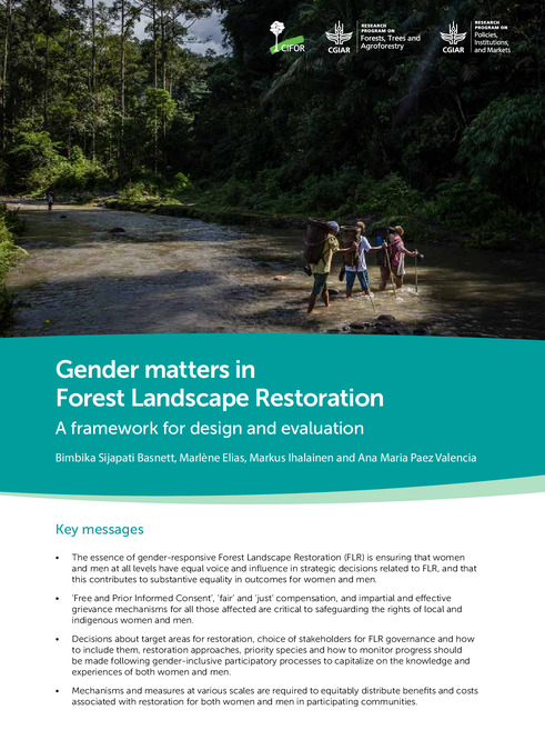 Gender matters in Forest Landscape Restoration
