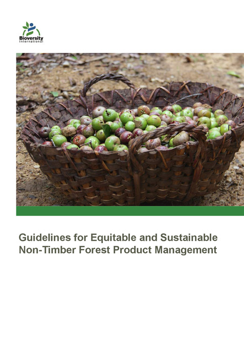 Guidelines for equitable and sustainable non-timber forest product management