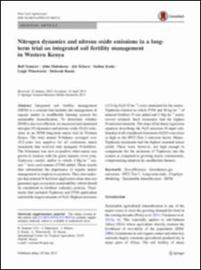 Nitrogen dynamics and nitrous oxide emissions in a long-term trial on integrated soil fertility management in Western Kenya