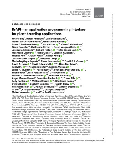 BrAPI - an application programming interface for plant breeding ...