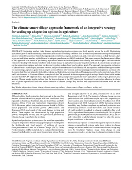 The climate-smart village approach: framework of an integrative strategy for scaling up adaptation options in agriculture