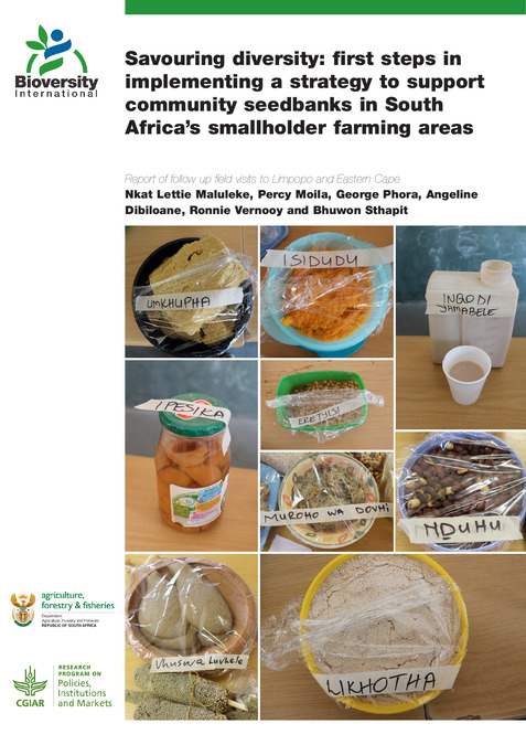 Savouring diversity: first steps in implementing a strategy to support community seedbanks in South Africa&rsquo;s smallholder farming areas