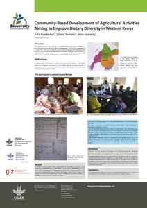 Community-based development of agricultural activities aiming to improve dietary diversity in Western Kenya [poster]