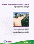 Analysis of participatory research projects in the International Maize and Wheat Improvement Center