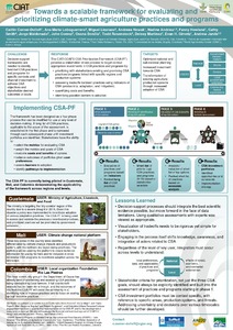 Towards a scalable framework for evaluating and prioritizing climate-smart agriculture practices and programs