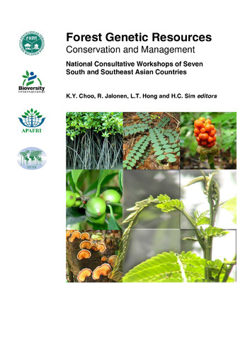 Forest genetic resources conservation and management: National ...