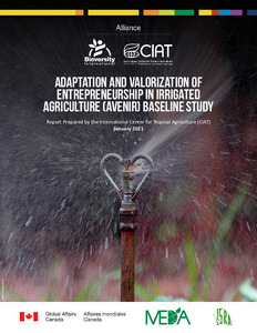 Adaptation and Valorization of Entrepreneurship in Irrigated Agriculture (AVENIR) baseline study