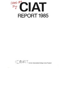 CIAT annual report 1985