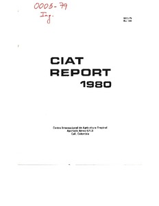 CIAT annual report 1980
