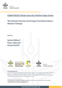 The Climate Security and Energy (Transition) Nexus: Winds of Change