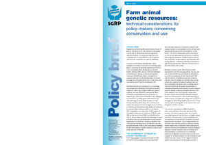 Farm animal genetic resources: technical considerations for policy-makers  concerning conservation and use: Policy Brief - March 2006 | Alliance  Bioversity International - CIAT