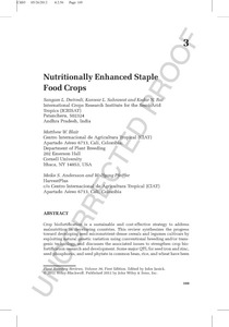 Nutritionally Enhanced Staple Food Crops