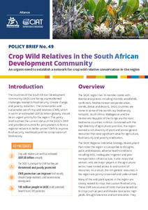 Crop wild relatives in the South African development community