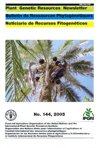 Plant Genetic Resources Newsletter: No. 144, December 2005 | Alliance ...
