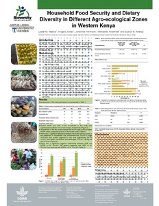 Household food security and dietary diversity in different agro-ecological zones in Western Kenya