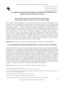 Un esquema conceptual para identificar localidades con poblaciones en riesgo de anemia y desnutrición crónica