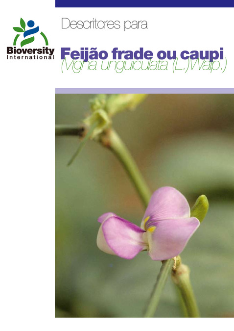 Descritores para Feij&atilde;o frade ou caupi (Vigna unguiculata (L.) Walp.)