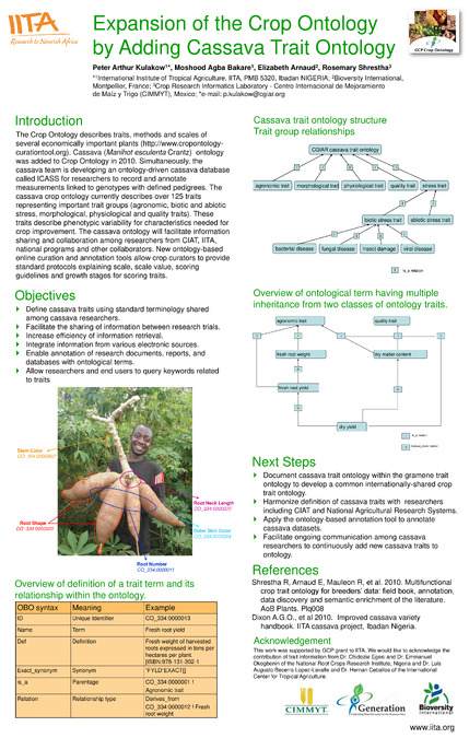 Expansion of the crop ontology by adding cassava trait ontology
