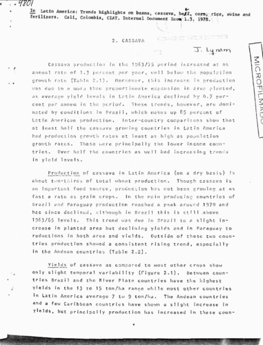 Cassava .1978. | Alliance Bioversity International - CIAT 