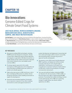 Bio-innovations genome-edited crops for climate-smart food systems
