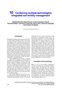 Combining multiple technologies: integrated soil fertility management