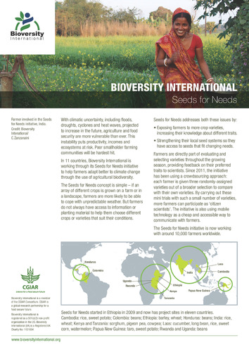 Bioversity International - Seeds for Needs
