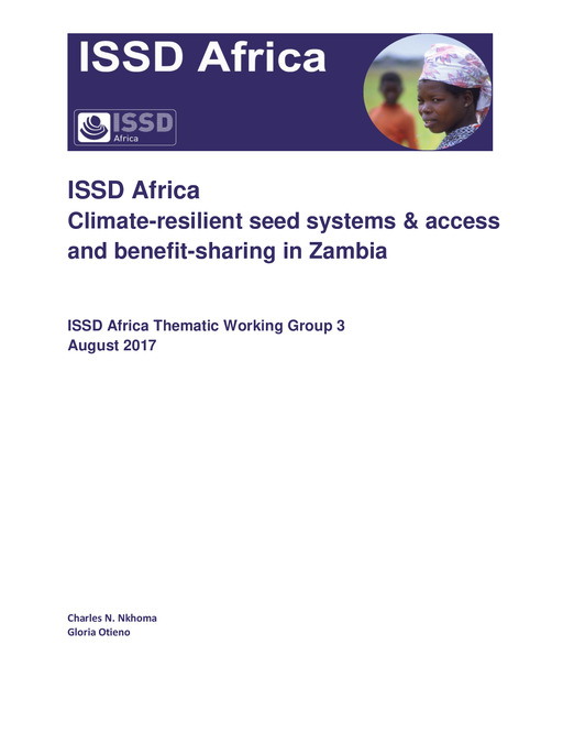 Climate-resilient seed systems and access and benefit-sharing in Zambia