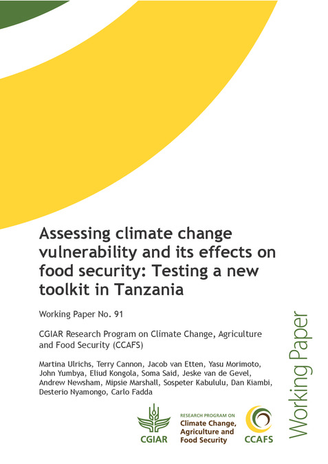 Assessing climate change vulnerability and its effects on food security