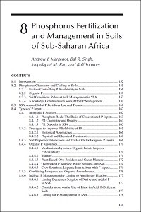 Phosphorus fertilization and management in soils of Sub-Saharan Africa