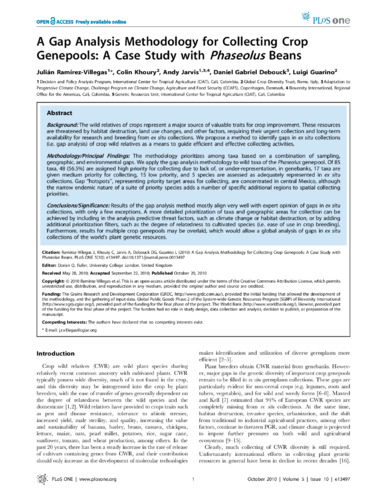 A gap analysis methodology for collecting crop genepools: a case study with Phaseolus beans