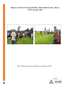 Report on Farmers Forage Field day - held in Kisii County, Kenya on 19th January 2021