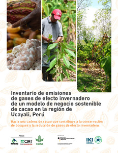 Inventario de emisiones de gases de efecto invernadero de un modelo de negocio sostenible de cacao en la región de Ucayali, Perú