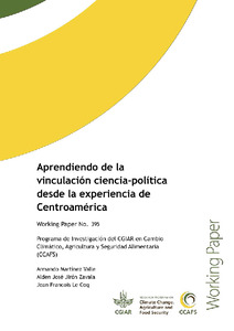 Aprendiendo de la vinculación ciencia-política desde la experiencia de Centroamérica