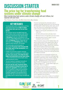 The price tag for transforming food systems under climate change