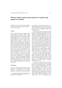 Off-types indicate natural outcrossing in five tropical forage legumes in Colombia