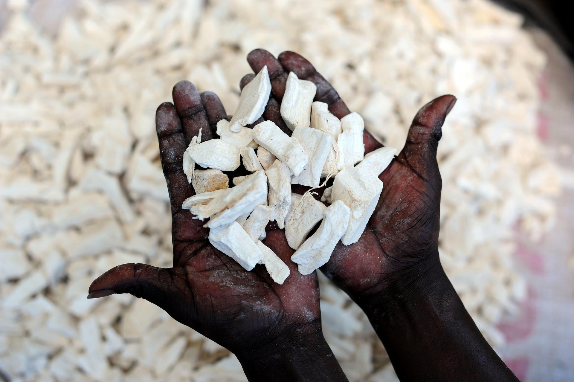 cassava chips from ghana