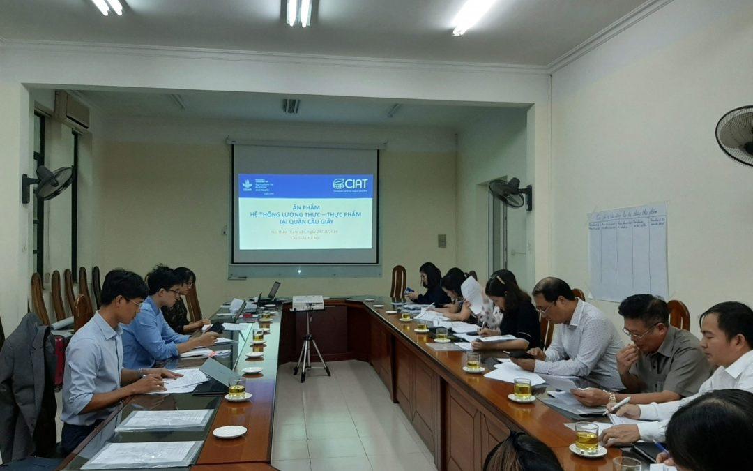 Multi-stakeholder Workshops for Food Systems Profiles at the A4NH Benchmark Sites along rural-urban transect in Vietnam