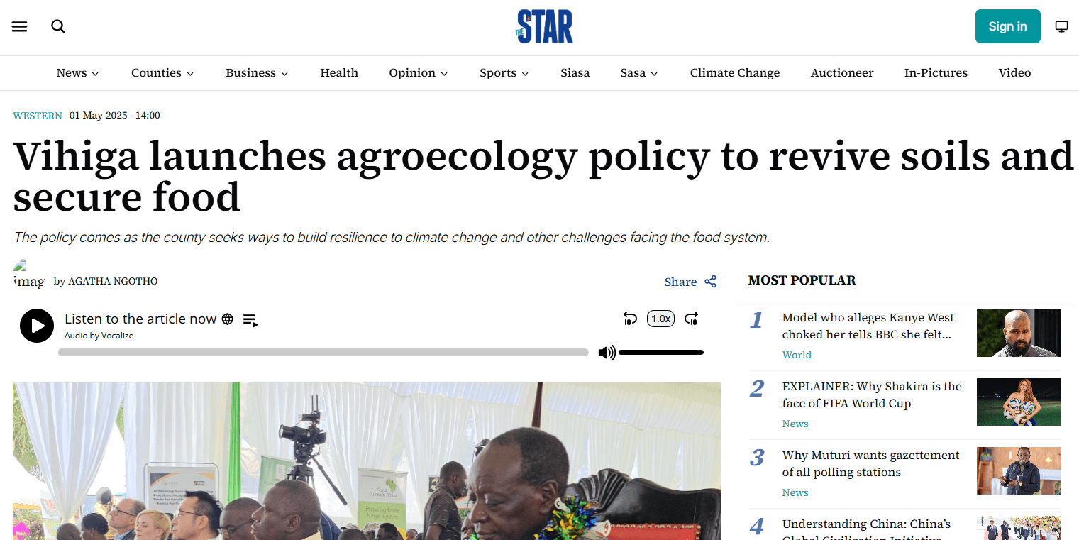 Alliance Social Media, Events, and News Coverage  - Annual Report 2025 - Alliance Bioversity International - CIAT - Africa news - Image 5
