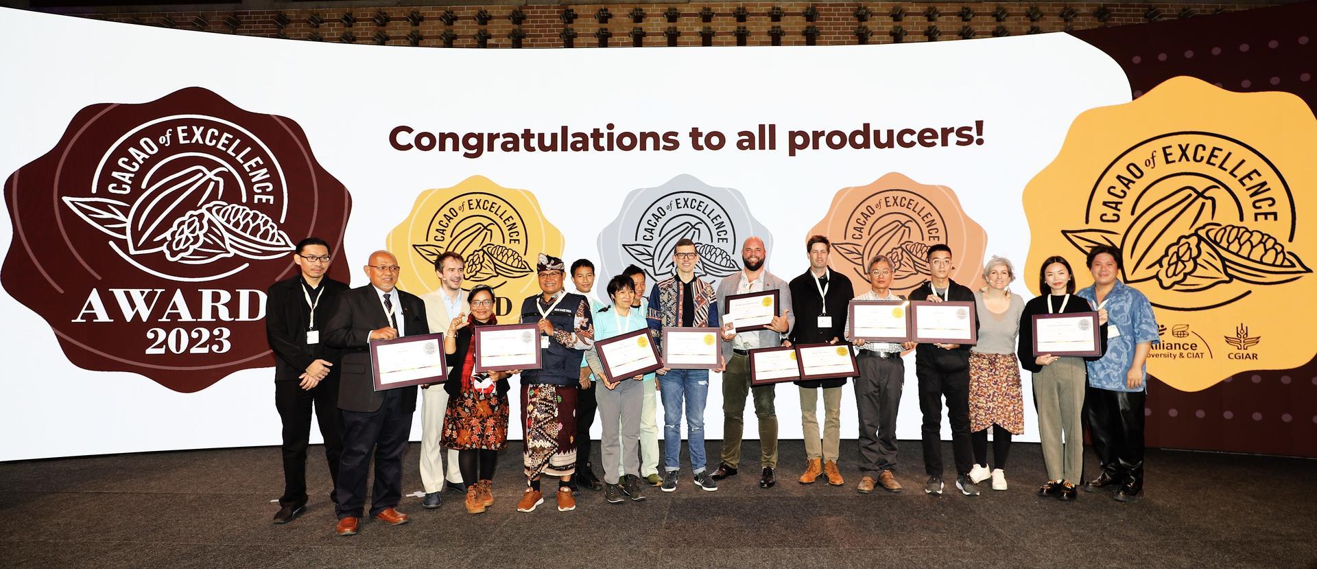 Cacao of Excellence 2023 Award Winners Revealed - Alliance Bioversity International - CIAT - Asia Winners