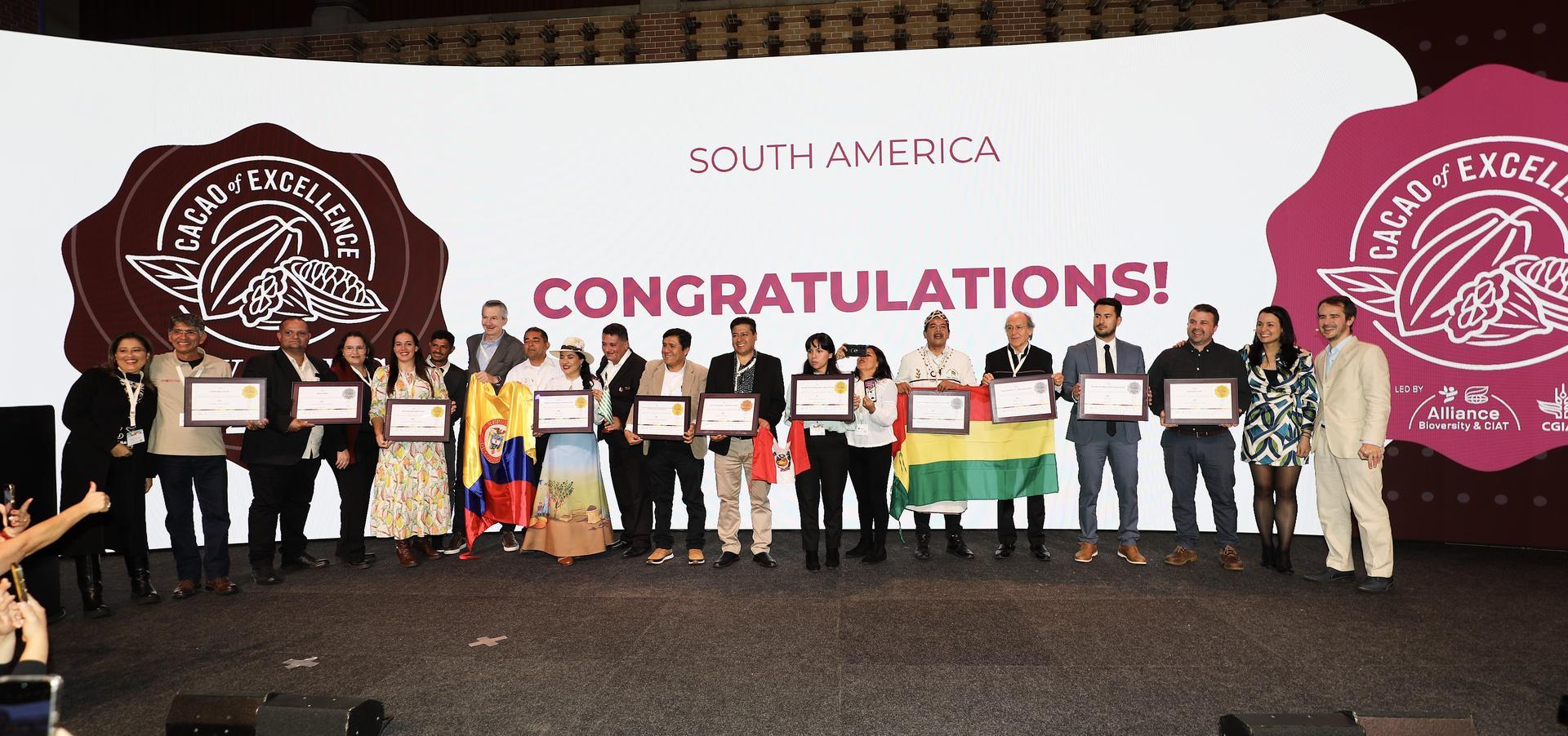 Cacao of Excellence 2023 Award Winners Revealed - Alliance Bioversity International - CIAT - South America Winners
