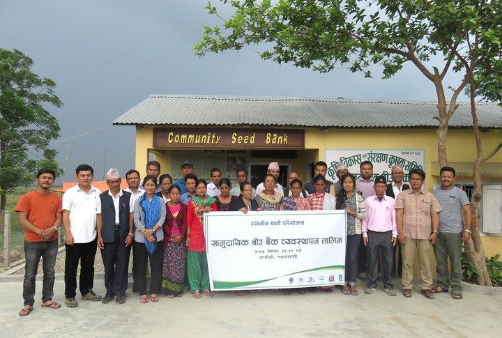 Farmers get to work to establish vital community seedbanks in Nepal