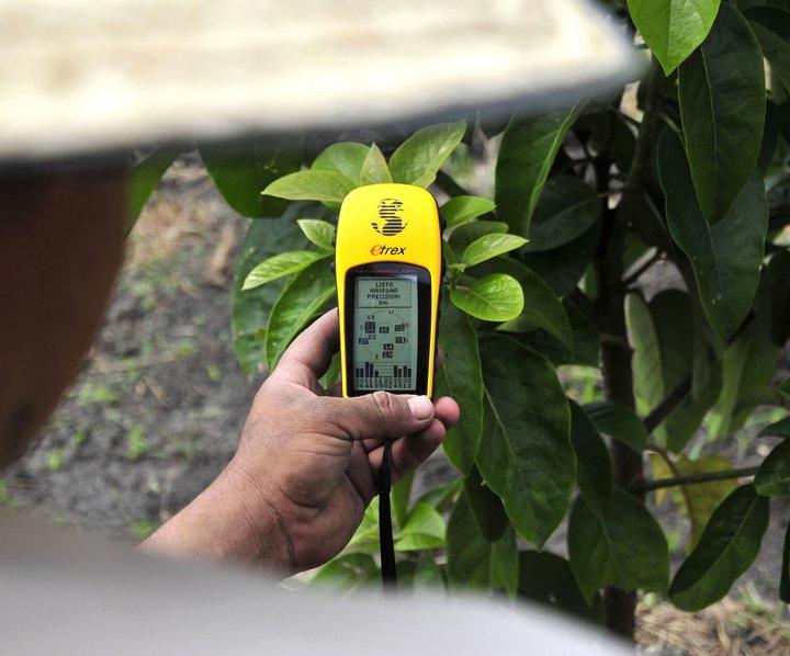 Alliance’s GPS device to collect, process and aggregate information on to support planting decisions. Our researchers have already mobilized data-gathering resources to learn how COVID-19 is influencing agricultural production. Credit: CIAT/N.Palmer