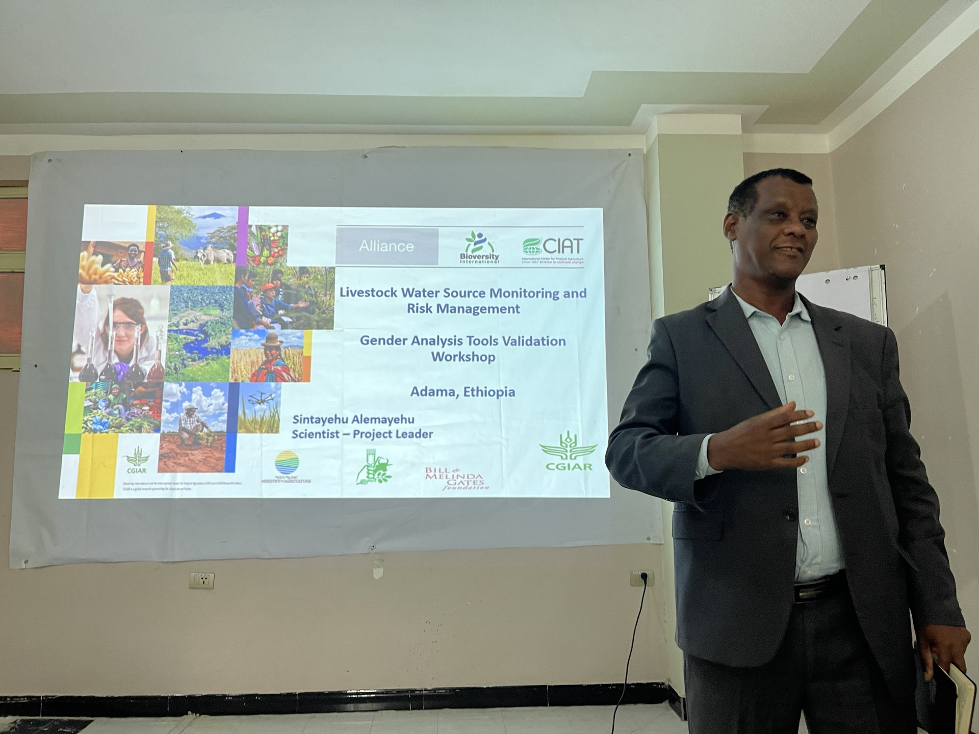 Developing gender responsive water monitoring information system to mitigate drought risks in pastoral areas - Dr. Girma Mamo - Alliance Bioversity International - CIAT